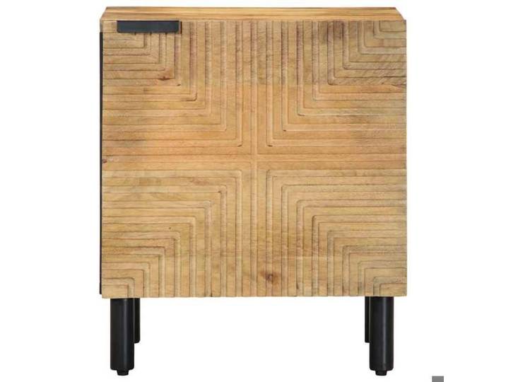 HSF®Tables de chevet - 2 pcs - Pack de 2 Table Basse Table de Nuit 40x33x46 cm bois de manguier solide Poids:16.85 rvb327937