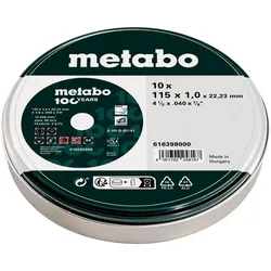 Metabo Trennscheiben SP Inox, 100 Jahre, TF 41 in Blechdose - A 60 R - 10 Stück - 616398000