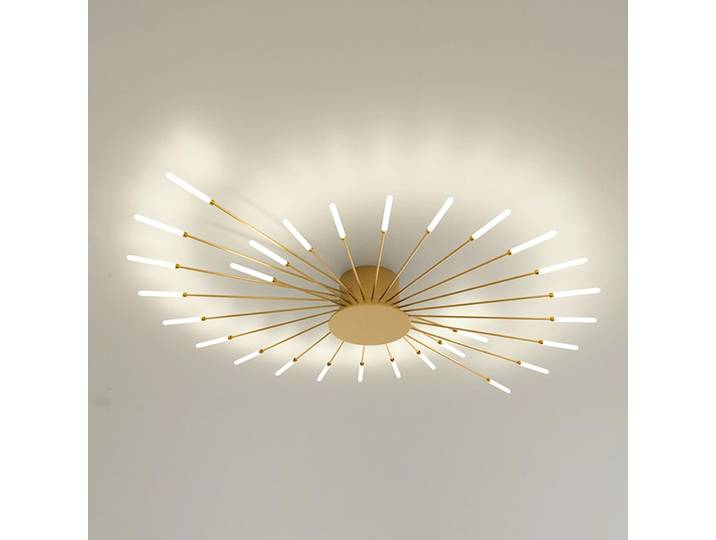 Plafonnier LED suspendu moderne pour chambre bureau étude lustre lumière naturelle 4500K [classe énergétique E]