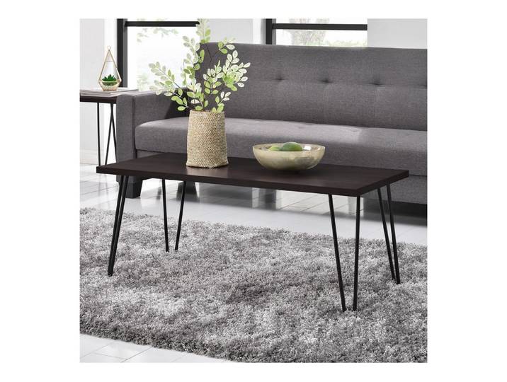 loft24 Couchtisch (1-St), Industrial Couchtisch, moderner Couchtisch, rechteckig, Metallbeine