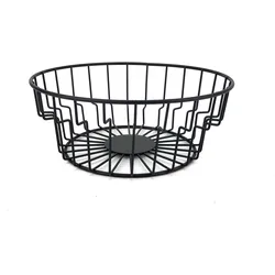 Obstschale Cage in Schwarz Ø ca.24cm