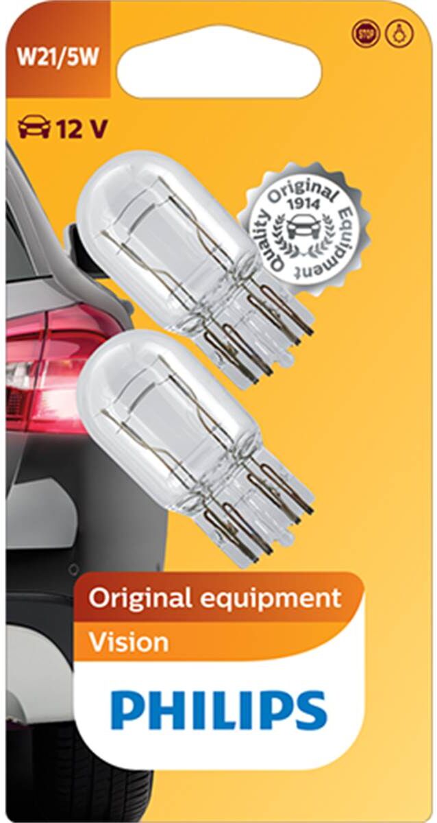 Lâmpada w21/5w Philips premium 12v 2 peças