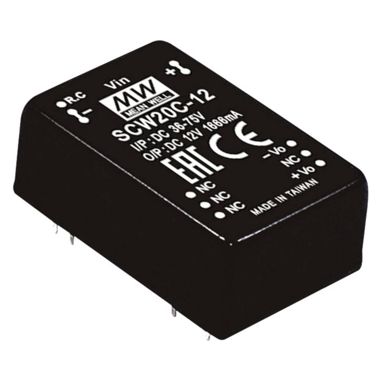 MeanWell MEAN WELL SCW20A-15, 20 W, 15 V, RoHS, 750 Stück(e) (SCW20A-15)