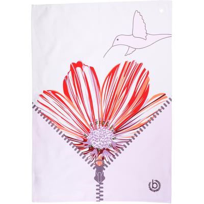Geschirrtuch BUGATTI "Zip & Surprise", bunt (flieder, rot, bunt), B:50cm L:70cm, 100% Baumwolle, Geschirrtücher, Geschirrtuch