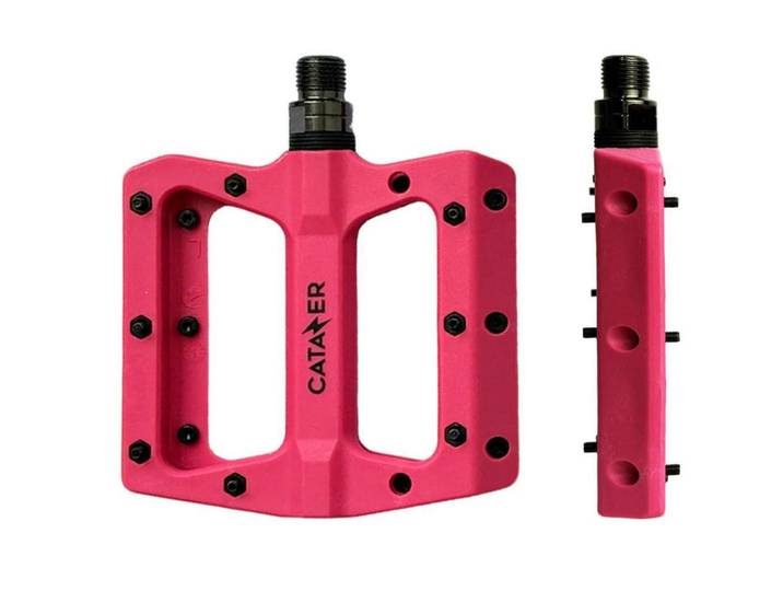 Fahrradpedale Nylonfaser Pink 1 Paar, Kunststoff, 10.7x1.8x12.4 cm, Freizeit & Co, Sport & Fitness, Fahrräder, Fahrradzubehör