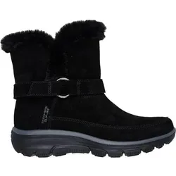 SKECHERS Damen Slipper EASY GOING-DREAMERS LUXE VIBES, Größe 37 in Schwarz Schwarz