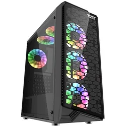 Darkflash Tech Water Square 5 (ATX, mATX), PC Gehäuse, Schwarz