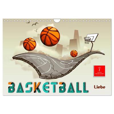 Basketball Liebe (Wandkalender 2027 DIN A4 quer), CALVENDO Monatskalender