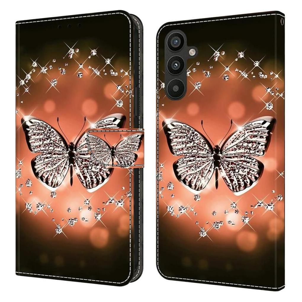 Cover-Discount Galaxy A15 - 3D-Effekt Hülle Etui Crystal Butterfly (Samsung Galaxy A15) (660164255H)
