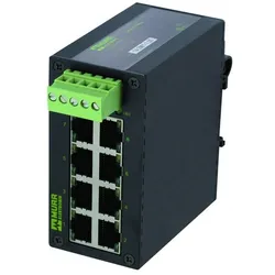 Murr Elektronik Feldbustechnik Netzwerk Switch RJ45 8 Port (8 Ports), Netzwerk Switch, Schwarz