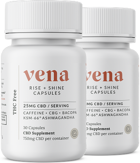 Vena CBD Rise + Shine CBD Capsules