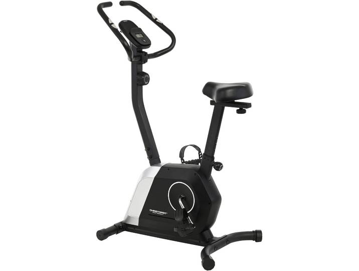 Heimtrainer CHRISTOPEIT SPORT Heimtrainer Active , schwarz (schwarz, grau), Heimtrainer, ohne Unterlegmatte, Heimtrainer, 110 kg max. Benutzergewicht, Fahrrad, 14 Widerstandsstufen, B:54cm H:130cm L:97cm