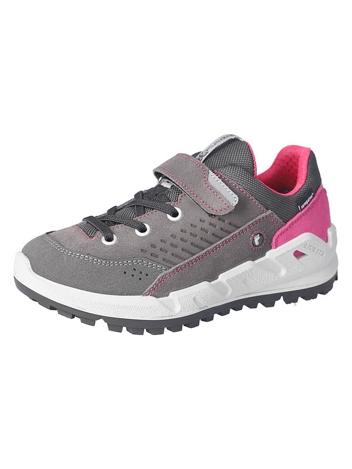 Ricosta Leder-Sneakers "Trailer" in Grau/ Pink - 36