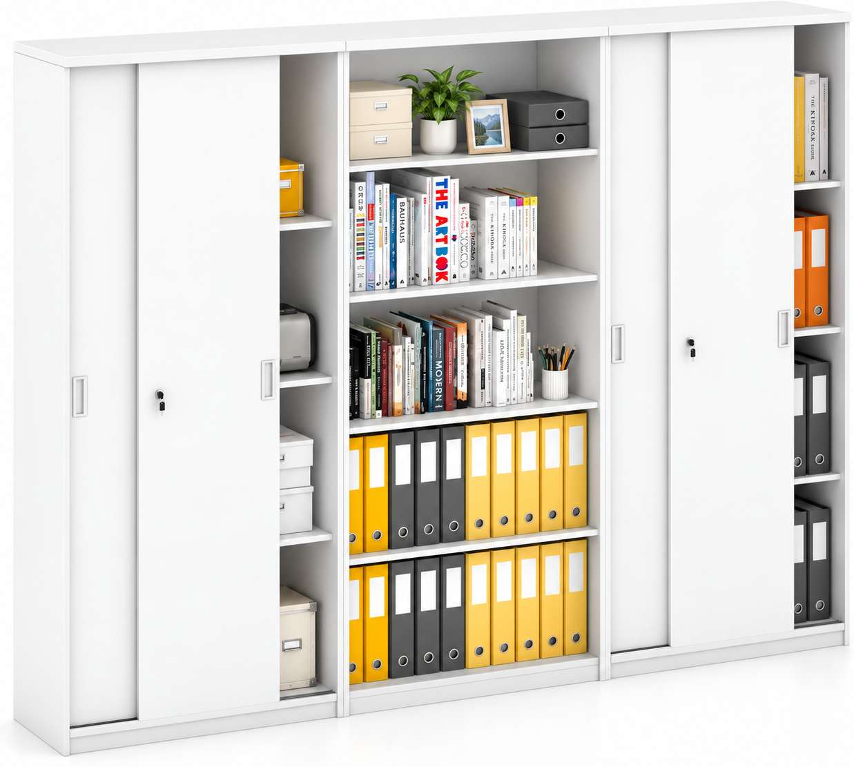 B2B Partner Schrank-Set MIRELLI, Typ VI – Weiß