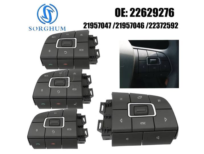 SORGHUM 22629276 camion pour Volvo FM/FH V4 VOL Module de commutateurs de volant gauche/droite 21957047 21957046 22372592 21957049