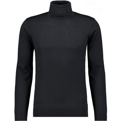Rundhalspullover RAGMAN, Herren, Gr. 58, schwarz, Strick, 100% Wolle, ohne Ausschnitt, Pullover Rundhalspullover