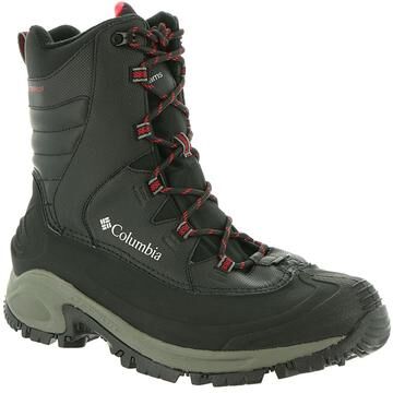 Columbia Bugaboot III (Men's) Outdoor in Black/Red/Grey, Size 9.5 M, Leather