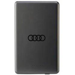 Audi Powerbank indukcyjny 15W 5000mAh szary/grey Big Logo MagSafe AU-MWPB5000-GT/D1-GY (5000 mAh, 15 W), Powerbank, Grau