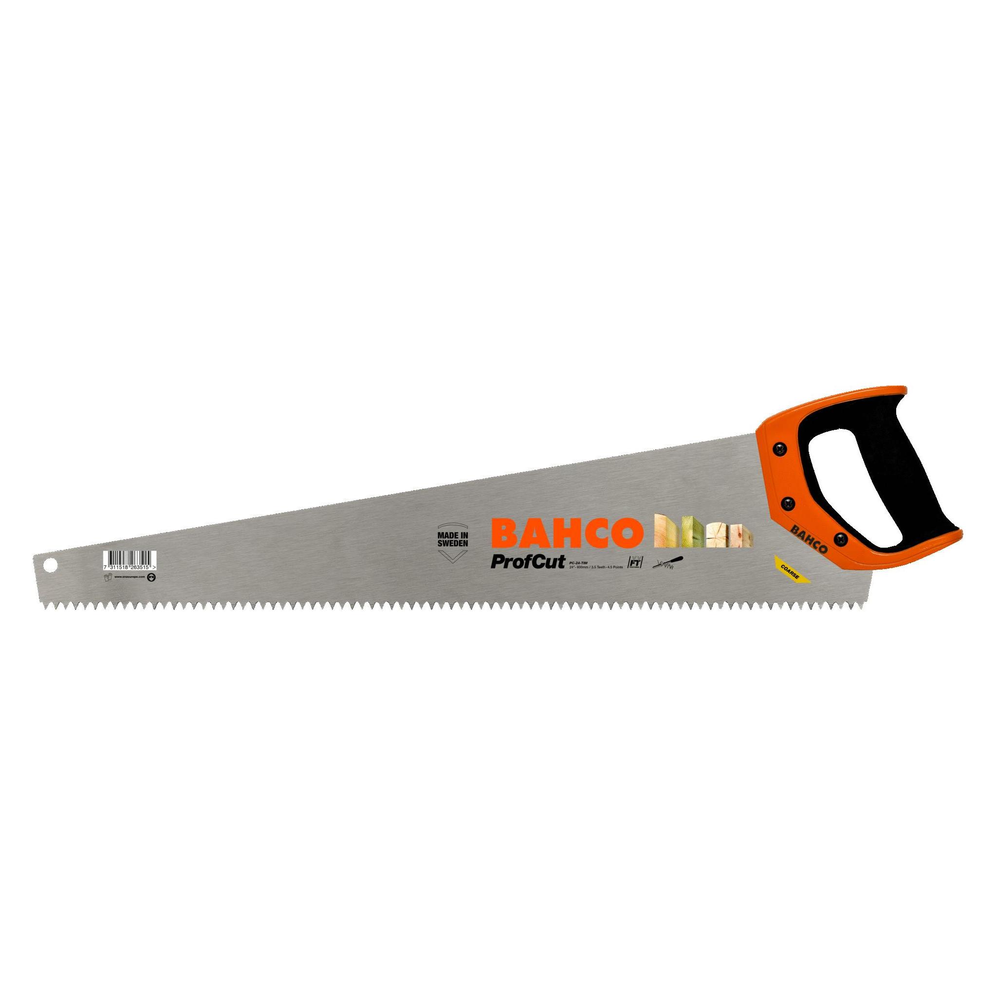 Bahco ProfCut-Holzsäge für Nutzholz, feuchtes und tanalisiertes Holz 3,5/4,5 ZpZ 24" (PC-24-TIM)