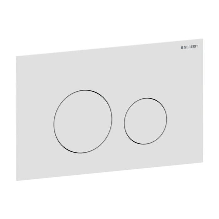 Geberit Sigma 40 Round Betätigungsplatte 115628JT1 Round, weiß matt / easy-to-clean-beschichtet, für 2-Mengen-Spülung, Round