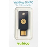 YubiKey 5 NFC, Sicherheitsschlüssel schwarz/gold