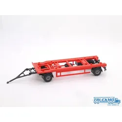 Scaletrucks Bausatz 2achs Abrollanhänger rot ST-0515