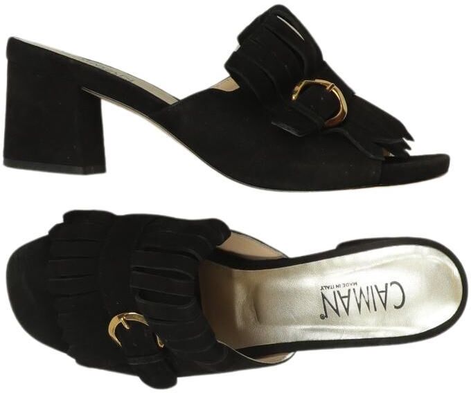 Caiman Damen Sandalen, Schwarz, Gr. EU 39.5, kein / Etikett - Second Hand