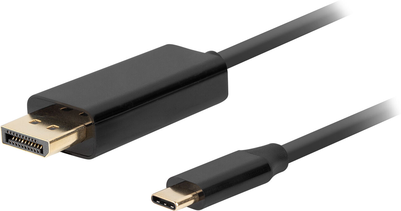 Lanberg Usb-C Till Displayport Kabel 4k 60hz Svart - 3m