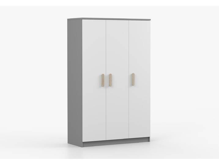 Drehtürenschrank JONAS II 19 120 cm Grau Weiß Sonoma Eiche