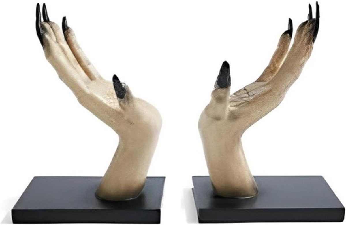 Gothic Boekensteunen met Handontwerp - Meerkleurig - B: 25 cm, D: 17,7 cm, H: 17,7 cm