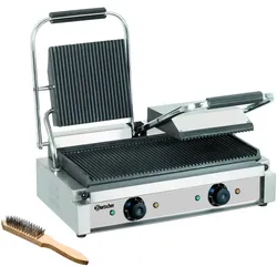Bartscher Kontaktgrill 3600 2R, 2 Grilleinheiten, Grillfläche gerillt, A150671