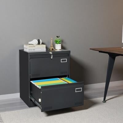 VIVIADORE Drawer Lateral Filing Cabinet with Lock,Wide Metal Storage Cabinet with Secure Drawers