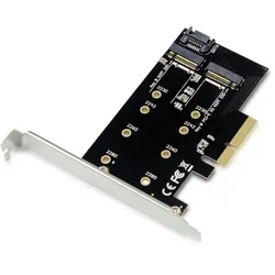 Conceptronic EMRICK 2-in-1-M.2-SSD-PCIe-Adapter SATA AHCI NVMe