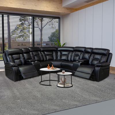 Williamspace Contemporary Reclining Seating Collection Functional Sectional Sofa Set