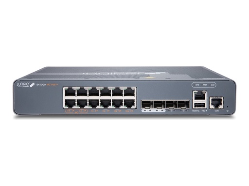 Juniper EX Series EX4000-12MP - Switch - L3 - managed - 8 x 10/100/1000 (PoE++) (EX4000-12MP)