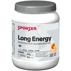SPONSER Sportgetränk Long Energy Peach | 1000g Dose