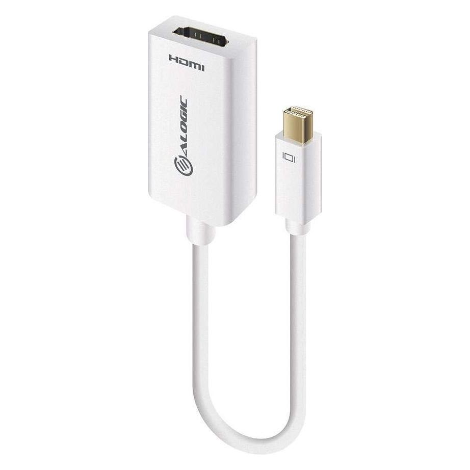 Alogic Adapter Mini DisplayPort to HDMI M/F 15cm weiss (HDMI) (MDP-HDMI-AIC)