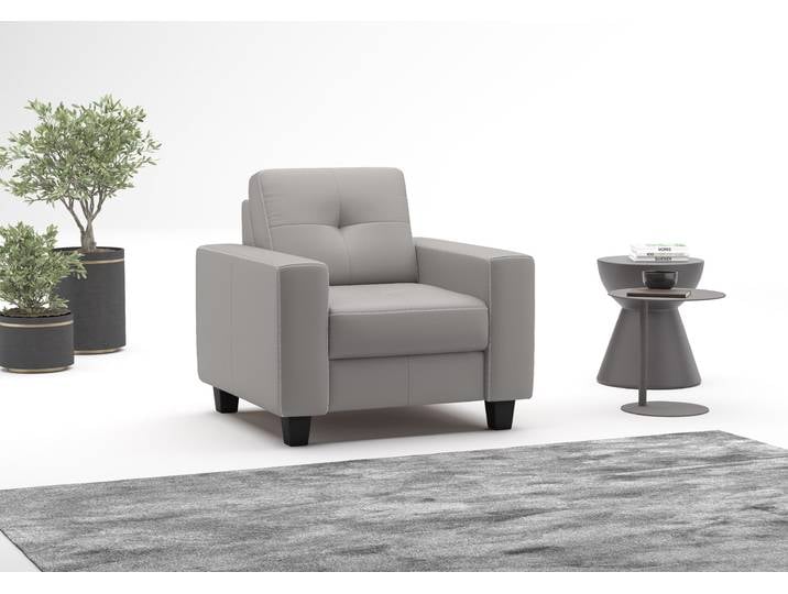 Sessel GOODPRODUCT Varese , grau (light grau), B:96cm H:91cm T:90cm, Sessel, Sessel, Kreuznaht in beige