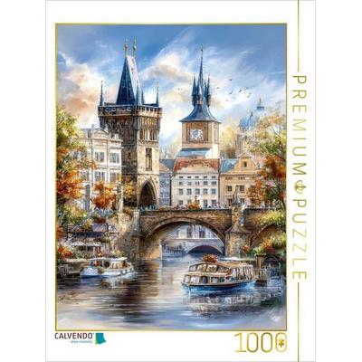 CALVENDO Puzzle Prag - Karlsbrücke | 1000 Teile Lege-Größe 64x48cm Foto-Puzzle für glückliche Stunden, Sonstige von , Calvendo Puzzle