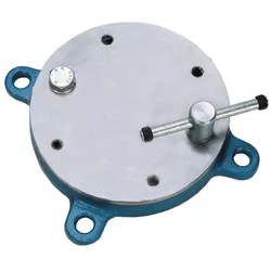 Tecwerk, Schraubstock + Zwinge, Drehteller für Backenbreite 100 mm 4 Befestigungslöcher