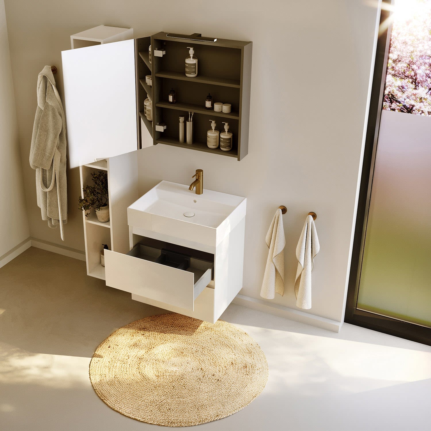 Riho Spring-Up Waschtisch RISE mit Unterschrank 60 cm, Badmöbel, F001511R01,