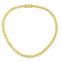 MONESSA Collier Kugel-Design Edelstahl Magnetverschluss