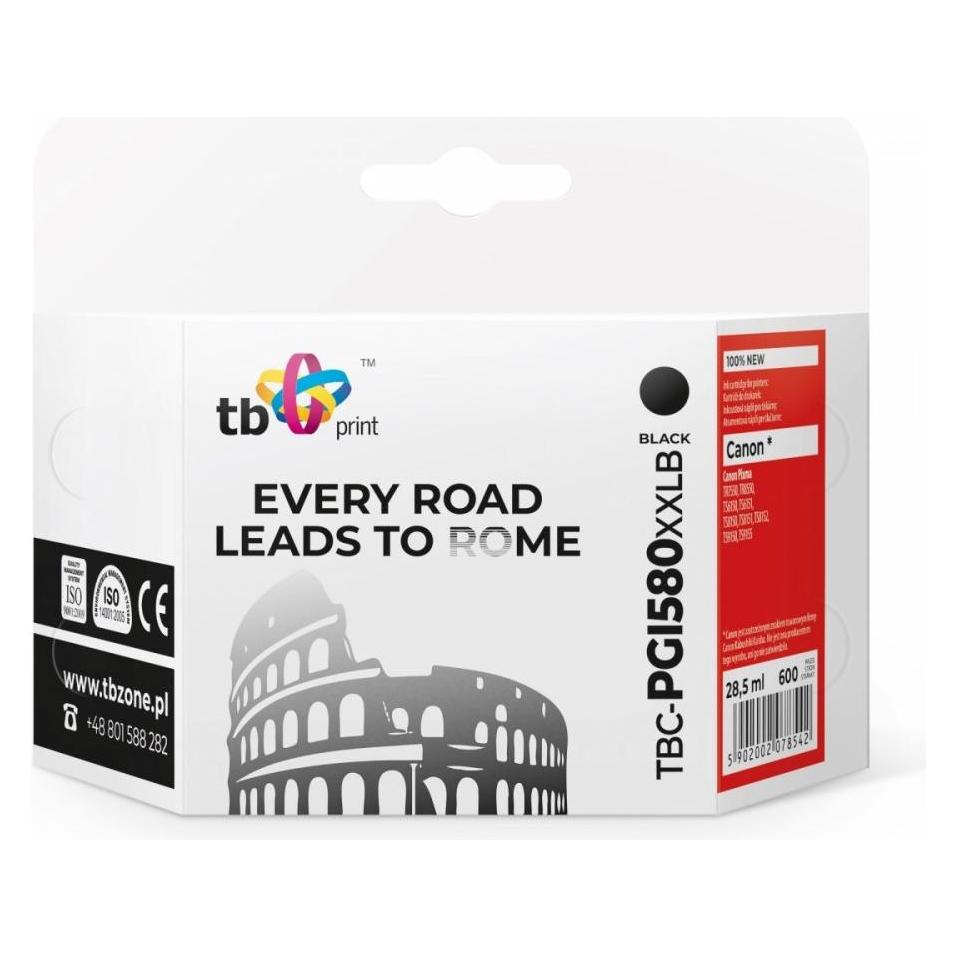Print TBC-PGI580XXLB ink cartridge 1 pc(s) Compatible Black (BK) (TBC-PGI580XXLB)