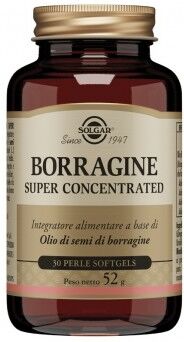 SOLGAR IT. MULTINUTRIENT SpA Solgar - Borragine Super Concentrato 30 Perle Softgel: Integratore di Olio di Borragine ad Alta Concentrazione