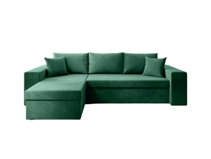 Designer Sofa Denver mit Schlaf- und Klappfunktion Samt Links