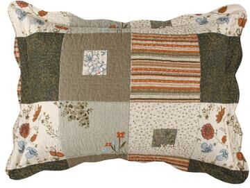 Greenland Home Fashions Sedona 100% Cotton Quilted Pillow Sham (1 Count)