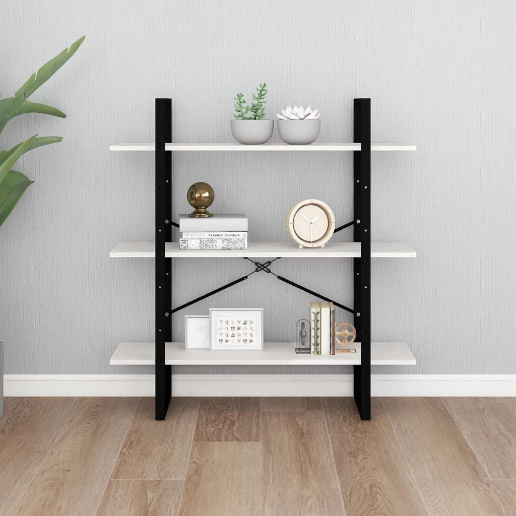17 Stories Haoxin Bookcase White 105cm H x 100cm W x 30cm D