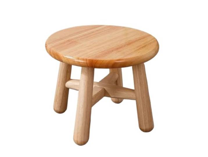 WJIAYAO Runder Sitzhocker Kleiner runder Hocker aus Massivholz Multifunktionale niedrige Möbel Blumentopfständer Schlafzimmer dekorative Wohnzimmer Home Hocker(20cm Height)