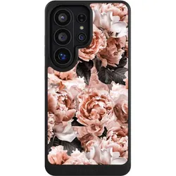Nivocase Hülle für Samsung Galaxy S26 Ultra Handyhülle NIVOcore Case Schwarz Blume Rose Vintage (Samsung Galaxy S26 Ultra), Smartphone Hülle, Schwarz