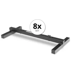 Showlite FLS-20 PAR Licht Bodenstativ 2-fach 8x Set